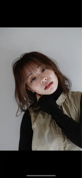 ミディアム パーマ 低ダメージパーマ ケアパーマ/武田明大のヘアスタイル