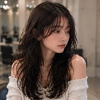 ロング 池袋/前髪/顔周り 🎀髪質改善おばかんのヘアスタイル