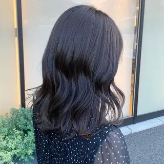 ミディアム カラー 透明感艶カラー/ 岡田澪香のヘアスタイル