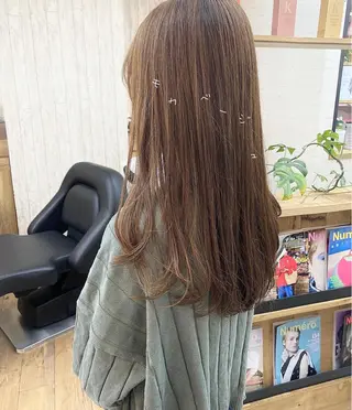 セミロング ☀️透明感color KURO☀️のヘアスタイル