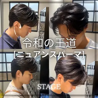 ショート パーマ ダウンパーマ/ 韓流ヘア/下栃棚渚のヘアスタイル