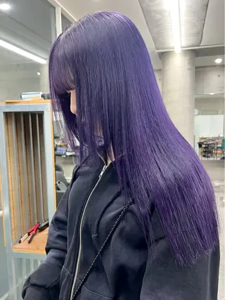 セミロング azusa/心斎橋/ ハイトーンカラーのヘアスタイル