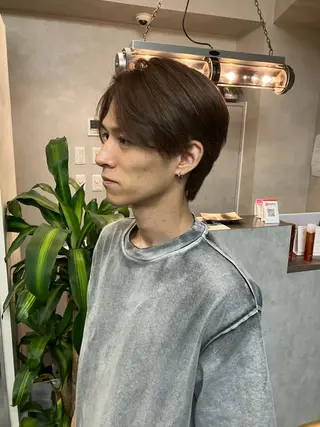 ショート カラー メンズ 透明感カラー/ 髪質改善町田佑人のヘアスタイル