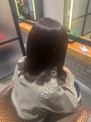 ミディアム カラー 暖色カラー🤎Red Neo meiのヘアスタイル