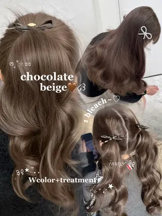 カラー 透明感ベージュ 🎀Anju/渋谷のヘアスタイル