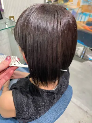 ショート カラー 安井まゆ _Box mico.のヘアスタイル