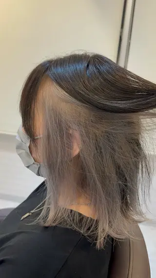 ミディアム ❤️可愛いハイトーン を造る❤️AKIRAのヘアスタイル