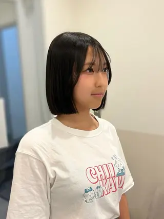 ショート 堤　葵生/透明感カラ ー/髪質改善縮毛矯正のヘアスタイル