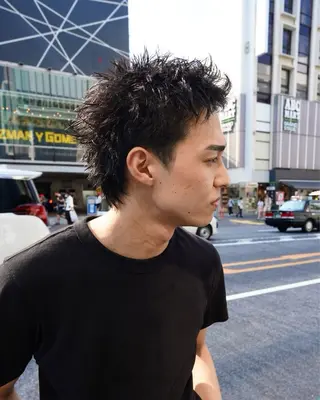 ショート メンズ メンズパーマ特化 ふうきのヘアスタイル
