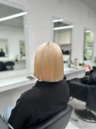 ミディアム カラー ❄最強かわいいカラー ❄️MINA❄️のヘアスタイル