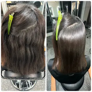 セミロング パーマ 髪質改善⭐️縮毛矯正 中野⭐️Rinaのヘアスタイル