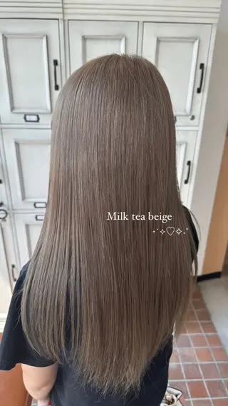 ロング カラー 坂庭 美夢のヘアスタイル