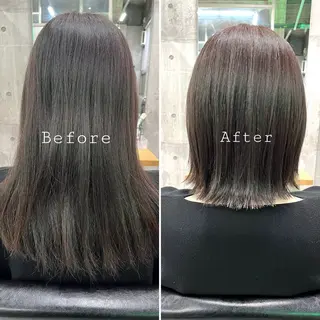 ミディアム カラー 🤲ヘッドスパ🤲 たにぐちあつし🤲のヘアスタイル