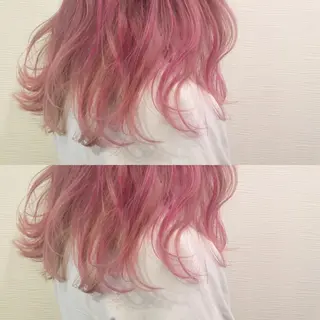ロング カラー 池田 真由美のヘアスタイル