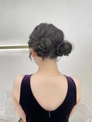 セミロング ヘアアレンジ CARELLY Rukaのマツエク・マツパデザイン