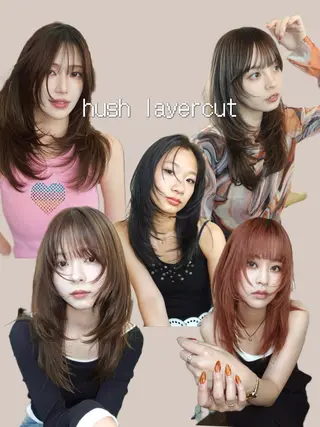 ミディアム カラー レイヤー専門家 ダブルカラー修のヘアスタイル