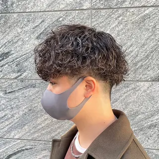 パーマ メンズ men's特化 値段以上の仕上がりにのヘアスタイル