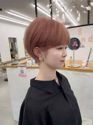 ショート カラー ボブ/縮毛矯正/艶髪 /さのまなみのヘアスタイル