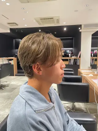 ショート カラー メンズ 長町/酸性ストレート /曲がる縮毛矯正のヘアスタイル