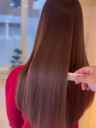 ロング 【大名】縮毛矯正特化 履歴が複雑ok／金城のヘアスタイル