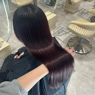 セミロング 顔周りカット/ 透明感カラー/ユナのヘアスタイル