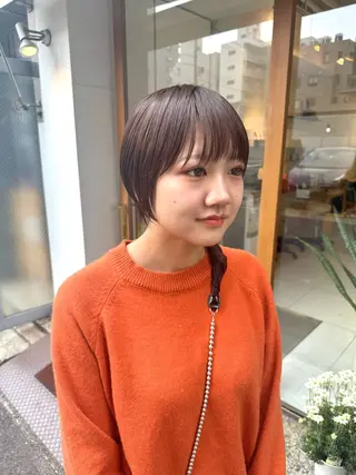 ショート カラー 安永 涼のヘアスタイル