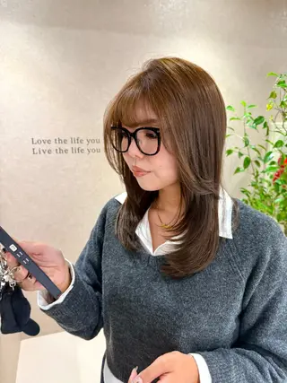 セミロング Yuuna🫧 / giinii横浜のヘアスタイル