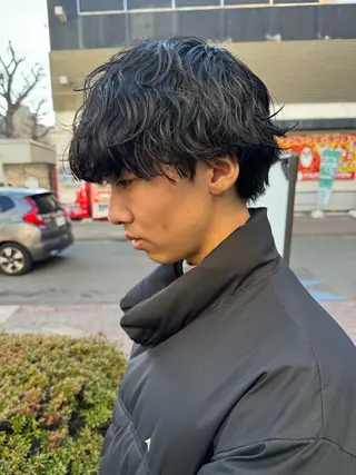 ショート パーマ メンズ メンズパーマ特化/ メッシュ/薫/店長のヘアスタイル