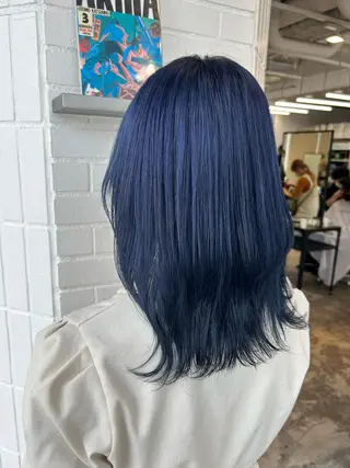 ミディアム MiRI💜地毛級 エクステ✖似合わせ技のヘアスタイル