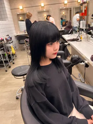 セミロング カラー 💖札幌カラー 指名No.1💖玲奈のヘアスタイル