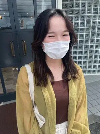 セミロング パーマ 田島 仁美のヘアスタイル
