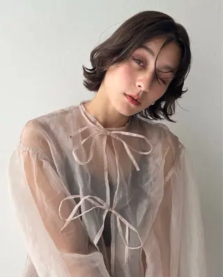 ミディアム FERIA梅田🖤 透明感カラー🎀のヘアスタイル