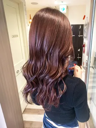 セミロング カラー 原田 英希のヘアスタイル