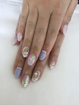 ネイル 💎🐰 saki. m 🐰💎のネイルデザイン