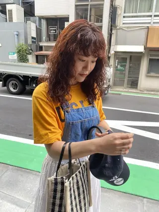 ショート カラー パーマ CEINE PATHのヘアスタイル