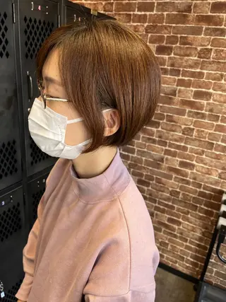 ミディアム カラー パーマ ヘアアレンジ メンズ キッズ ネイル マツエク・マツパ アイブロウ 久木原 ゆりのヘアスタイル