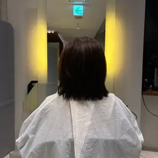 ミディアム 森田 玲央のヘアスタイル