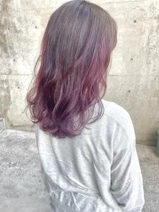 セミロング カラー 日高 香織のヘアスタイル