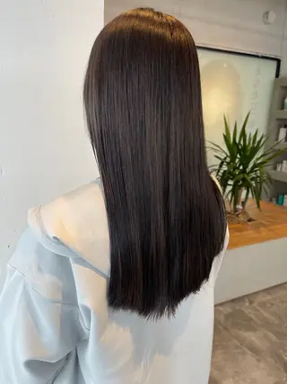 ロング 暖色カラー得意🔥 栗俣嵐のヘアスタイル