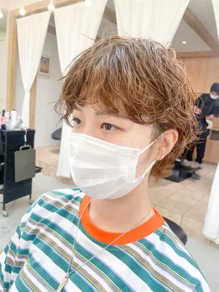 ショート パーマ EMANON YOKOHAMA所属・横浜/ショート/ マンツーマン施術　丹のヘアスタイル