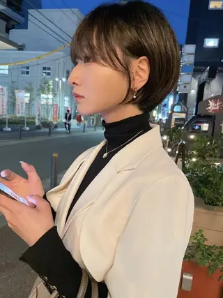 ショート レイヤー/縮毛矯正 のマスター【タケル】のヘアスタイル