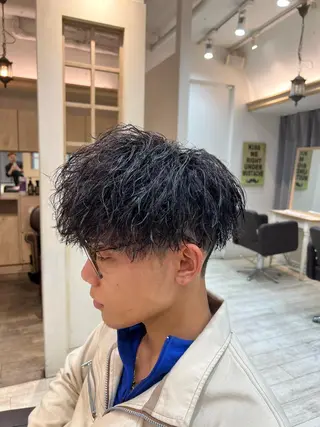 ショート パーマ メンズ 💈men's💈 satoru中目黒のヘアスタイル