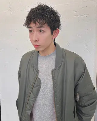 ショート パーマ メンズ メンズパーマ職人 加藤 弘貴のヘアスタイル
