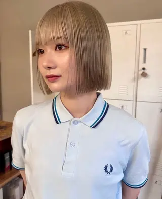 カラー 🌙ヘーゼルベージュ レイヤーカット🌙のヘアスタイル