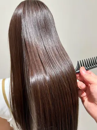 ロング 髪質改善/デザイン/ 天王寺/奥野和広のヘアスタイル