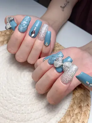 ネイル M🌷nail 長さだし専門店のネイルデザイン