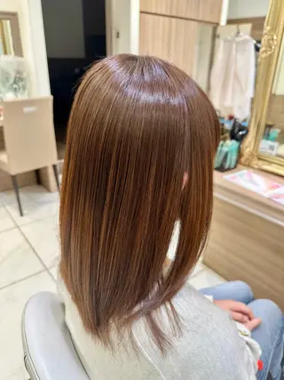 セミロング 🎀艶髪カラー🎀 Aiのヘアスタイル