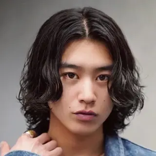 ロング パーマ ヘアアレンジ メンズ fifth 石川 凪のヘアスタイル