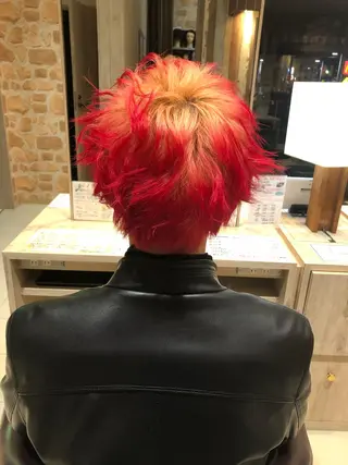 ミディアム カラー メンズ 飯盛 数馬のヘアスタイル