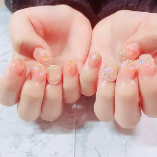 ネイル マジョリカ ブルーのネイルデザイン